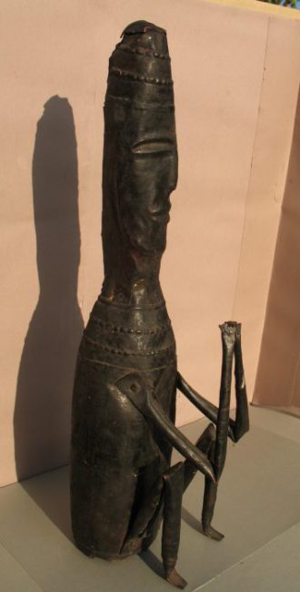 Copper Plate Statue, View A